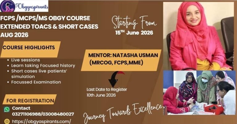 Extended TOACS course by Natasha Usman